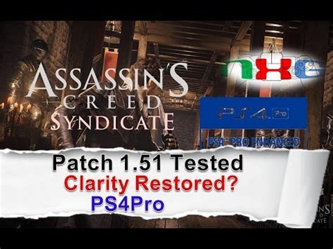 Assassins Creed Syndicate Patch 1.51 fixes Pro Support.